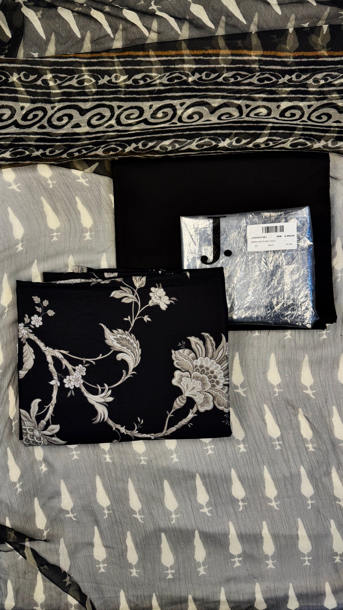 3 piece unstitched