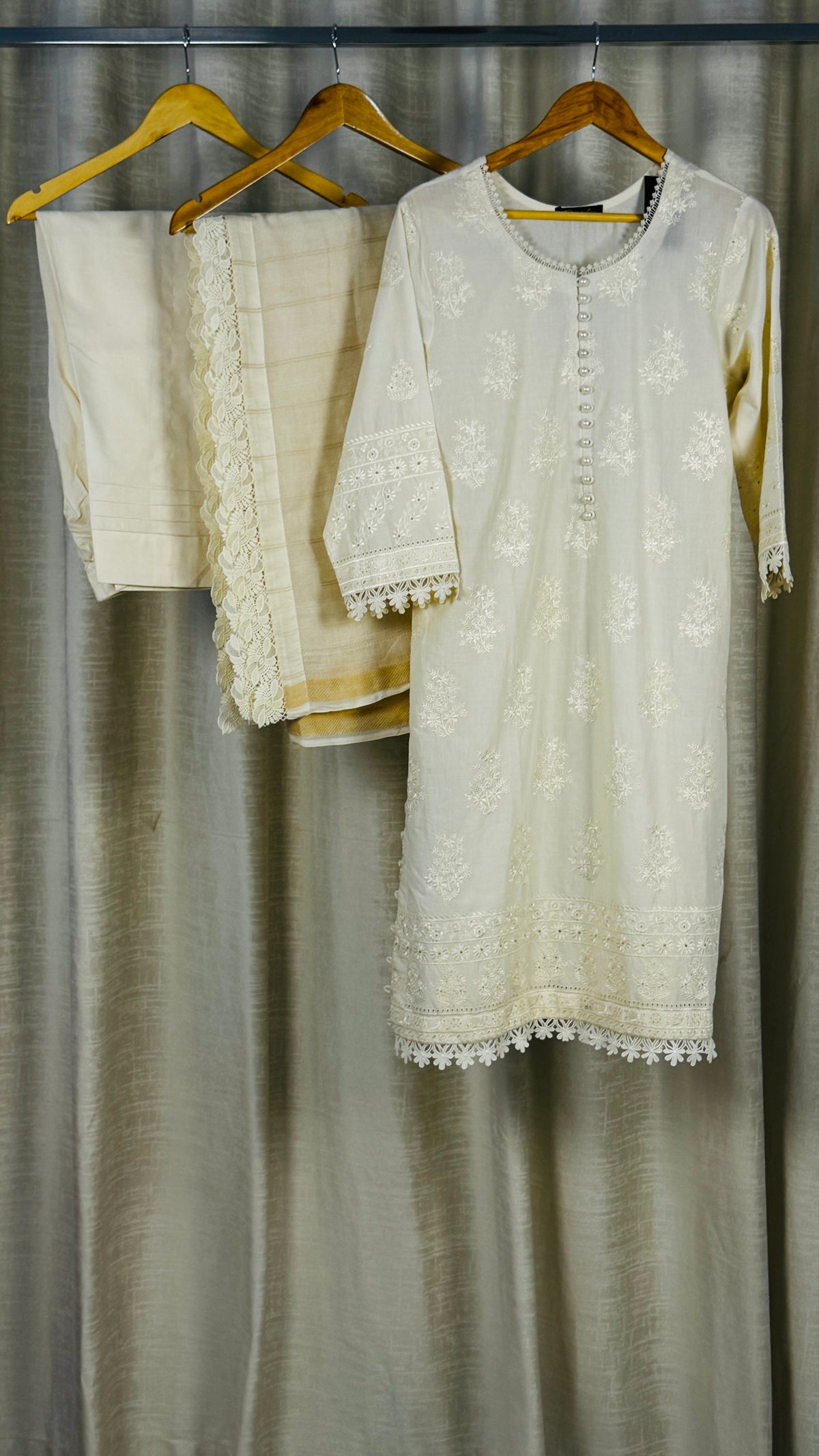 3 piece stitched